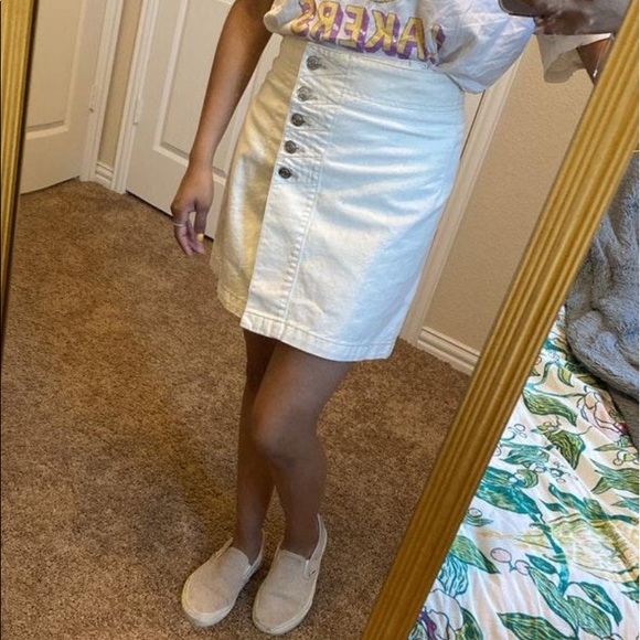 Current/Elliot White Denim Skirt - Picture 3 of 7